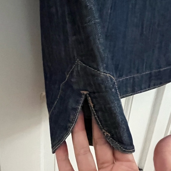 Joe Fresh Denim Chambray Dress Women’s XS Contemporary Minimalist Casual Modest - Picture 10 of 15